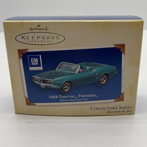 1968 Pontiac Firebird Classic American Car - Hallmark Keepsake Diecast Ornament - Picture 12 of 16